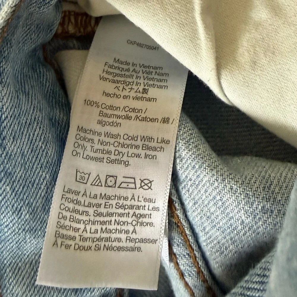 Madewell wide leg jeans 100% cotton